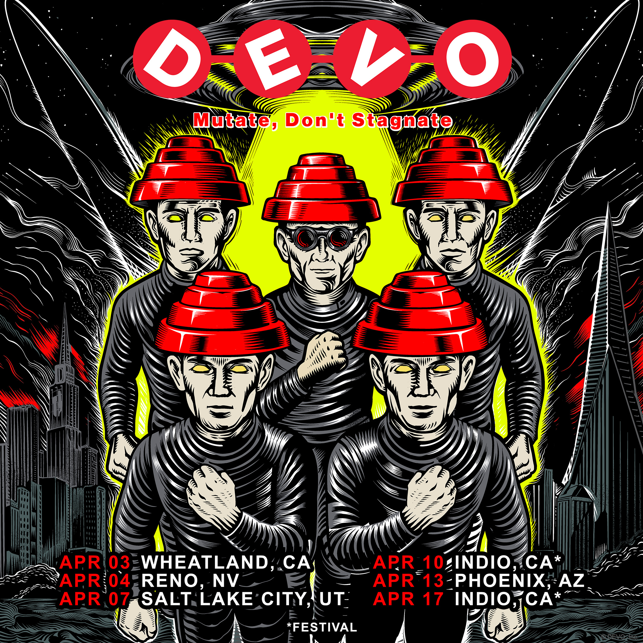DEVO Announce 2026 Mutate Don't Stagnate Tour