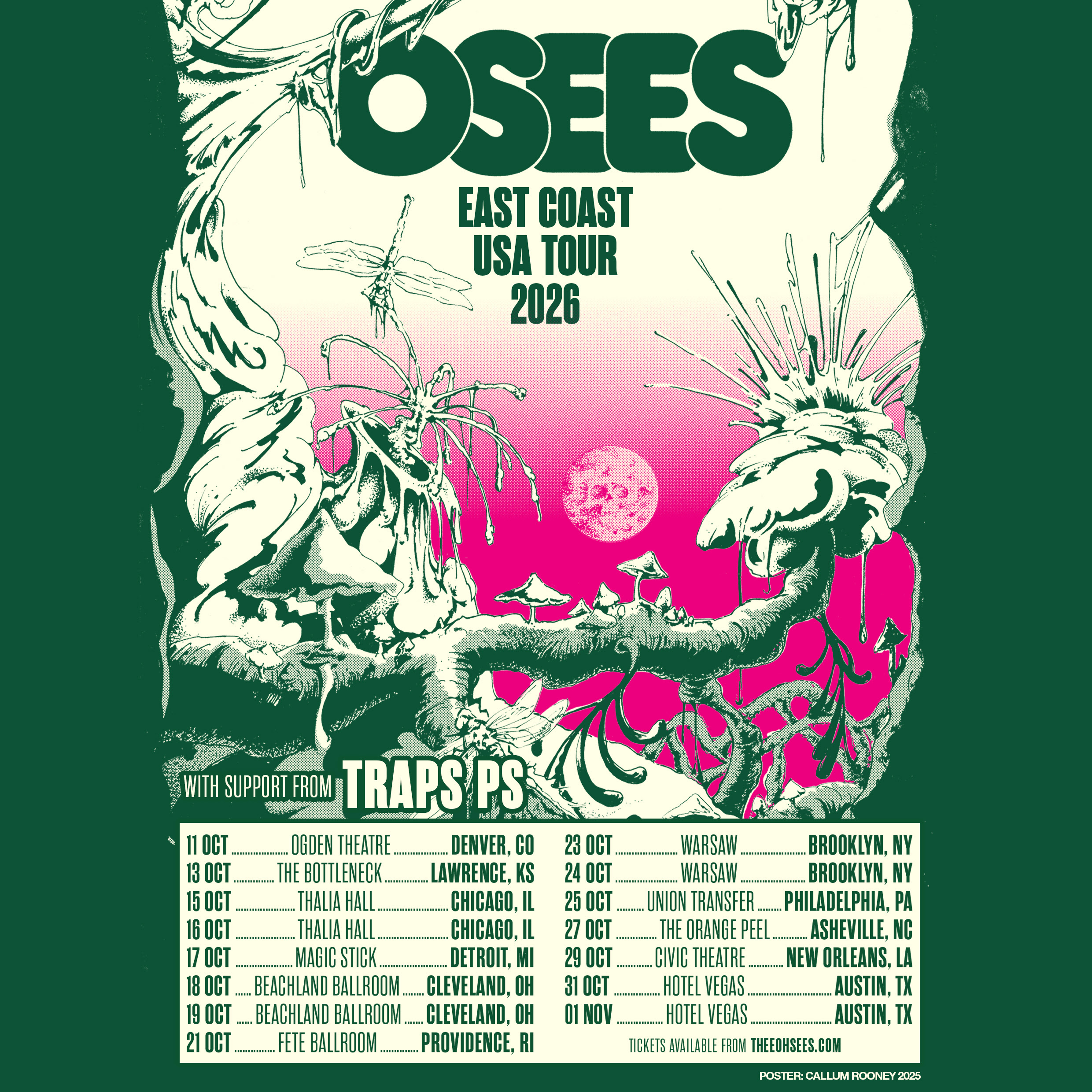 osees 2026 fall tour