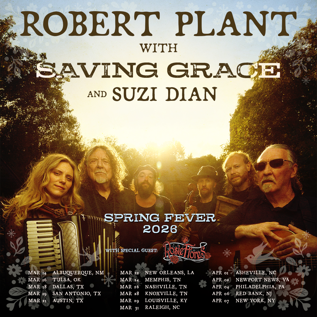 robert plant spring 2026 tour