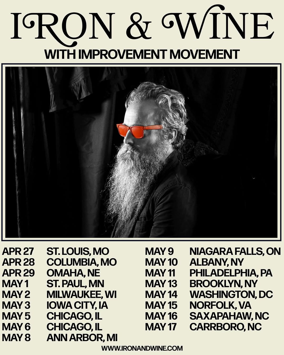 Iron & Wine 2026 tour