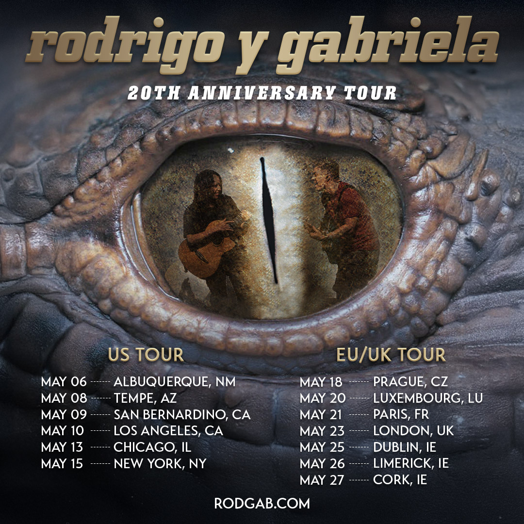 Rodrigo y Gabriela 2026 tour