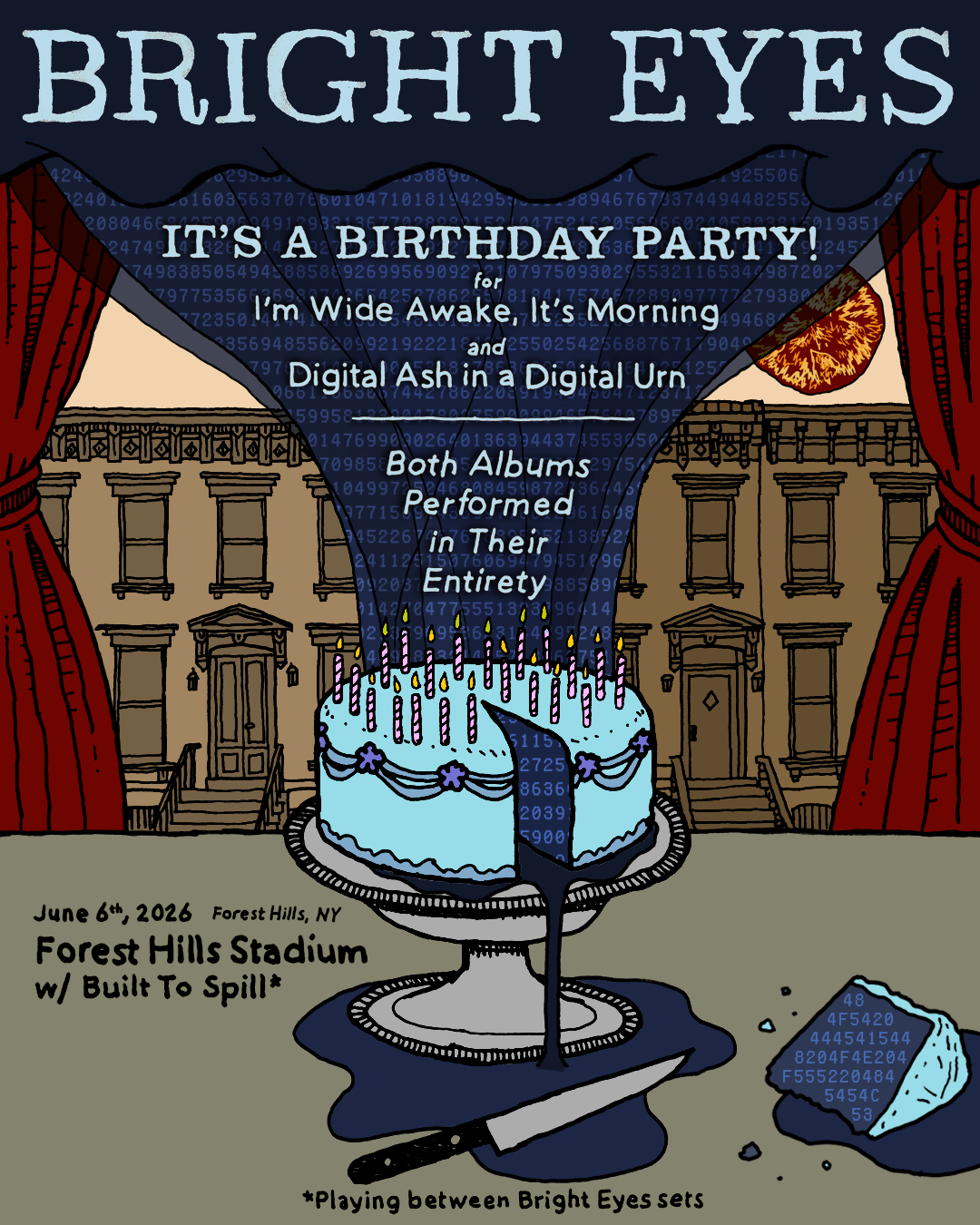 Bright Eyes birthday party forest hills stadium