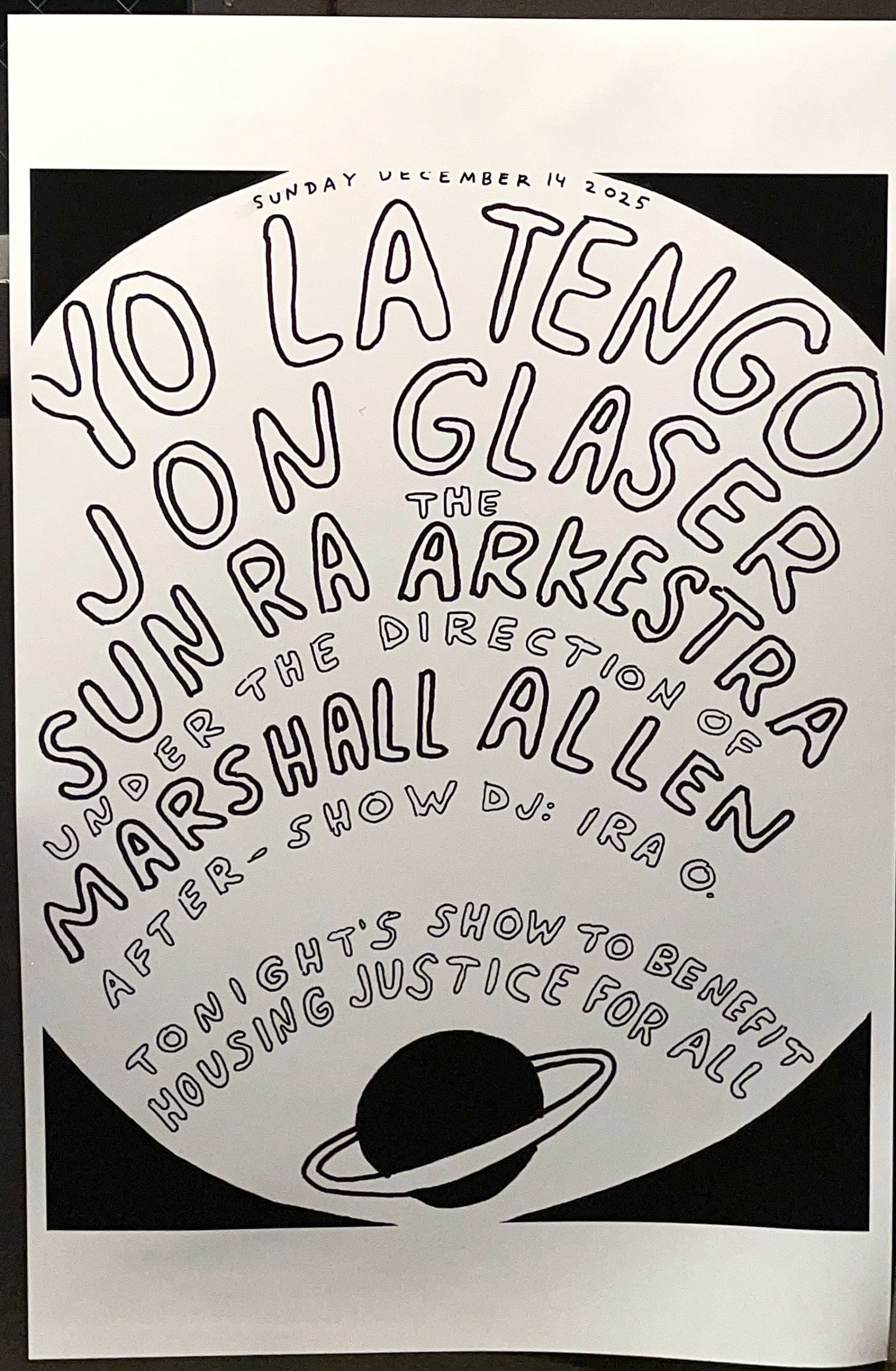 Yo La Tengo Hanukkah 2025 Night 1 poster