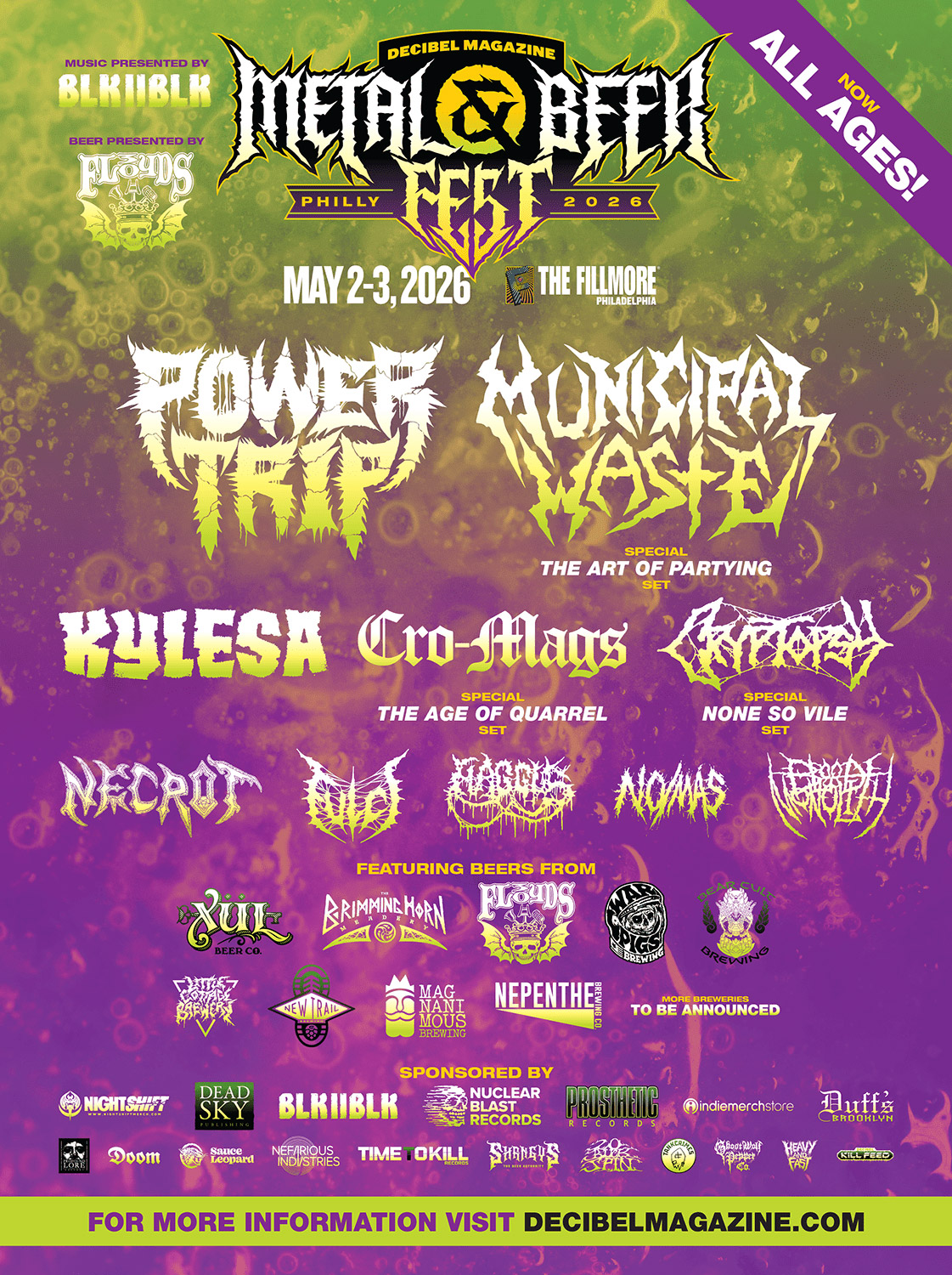 Decibel Metal & Beer Fest Philadelphia 2026