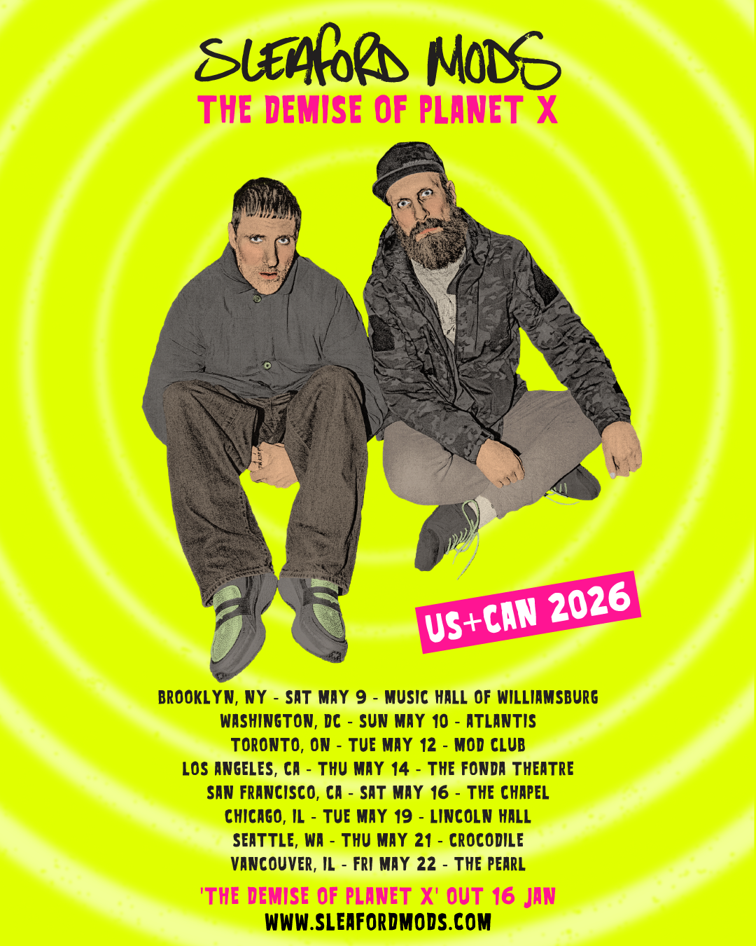 Sleaford Mods announce North American tour