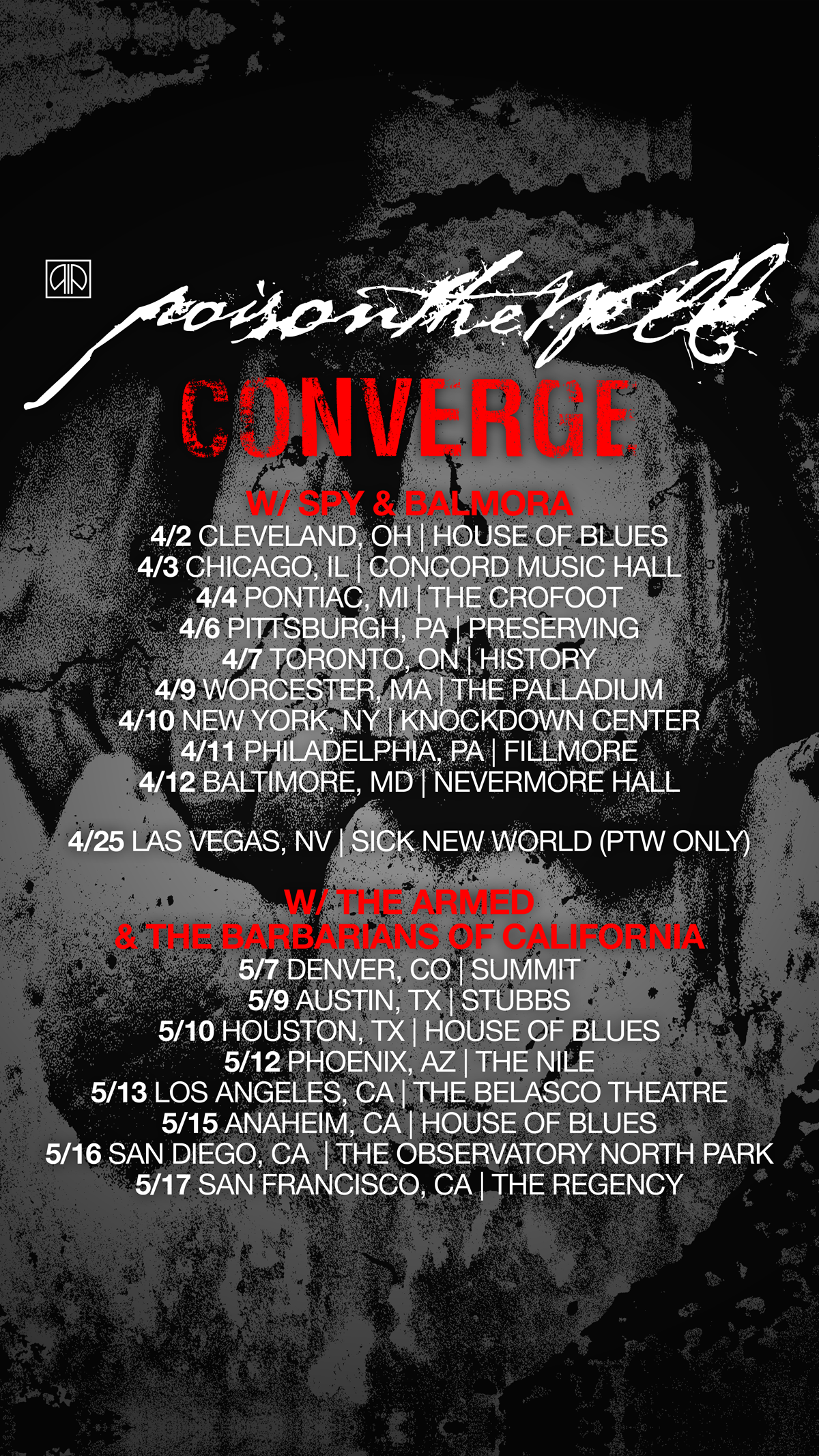 Poison The Well Converge Tour