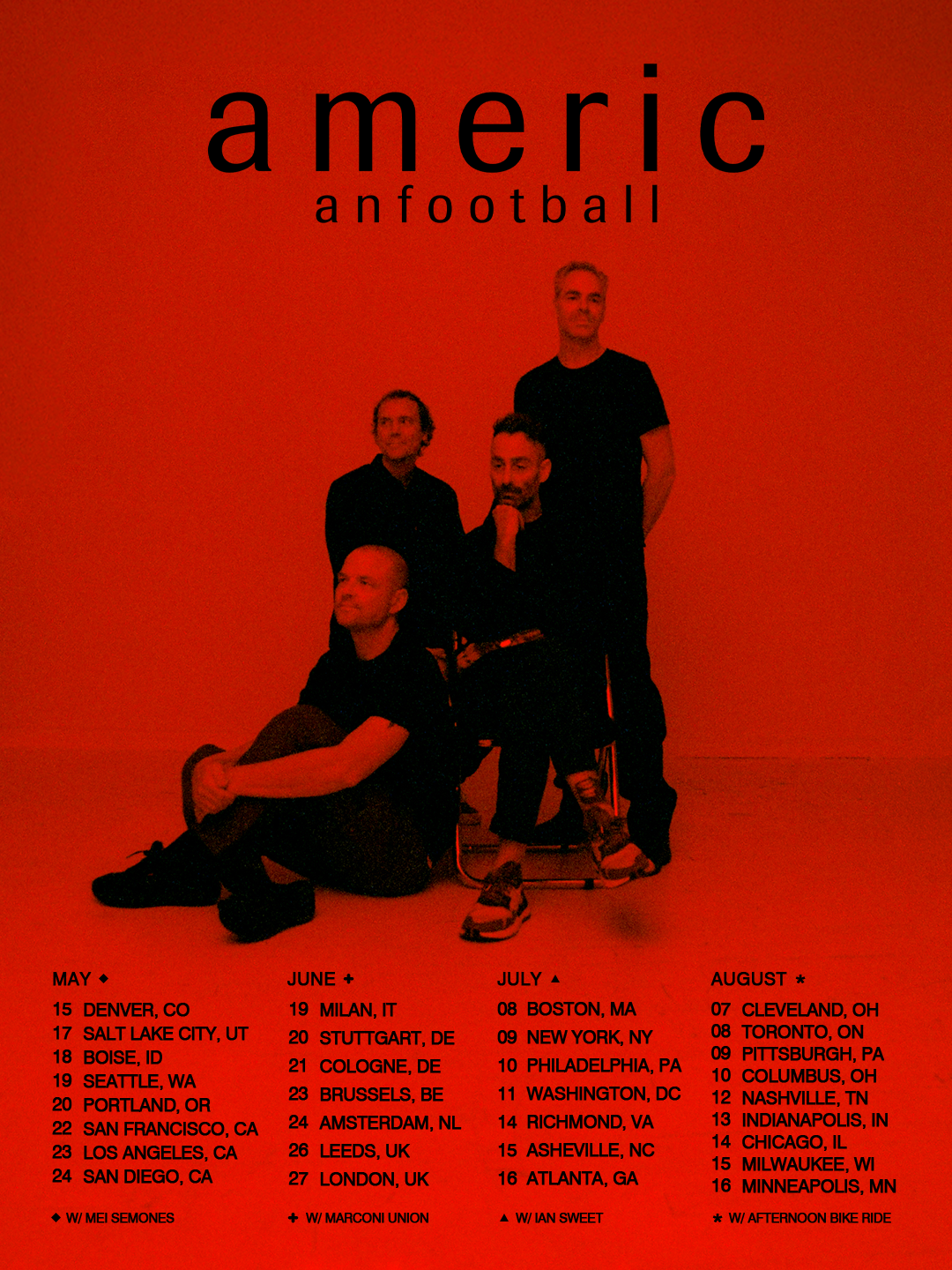 American Football 2026 Tour
