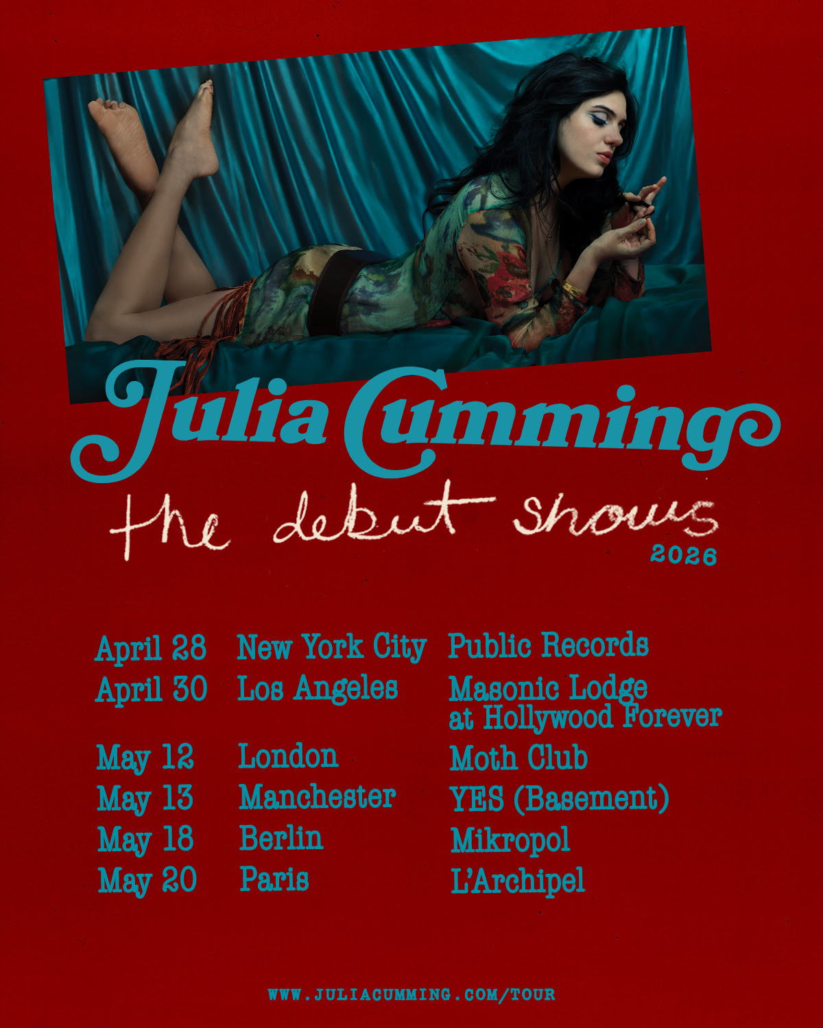 julia cuming release show posters