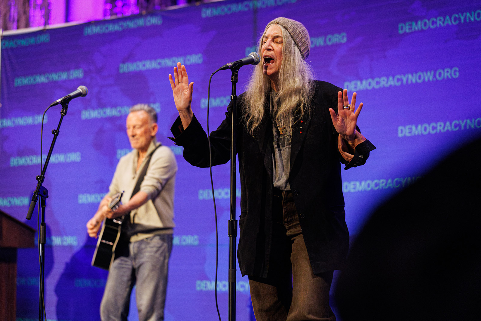 Bruce Springsteen, Patti Smith, Michael Stipe & more played Democracy Now’s 30th anniversary (pics, video)