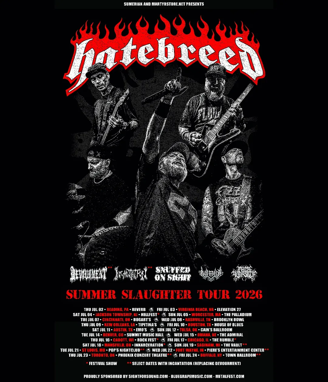 Hatebreed 2026 tour