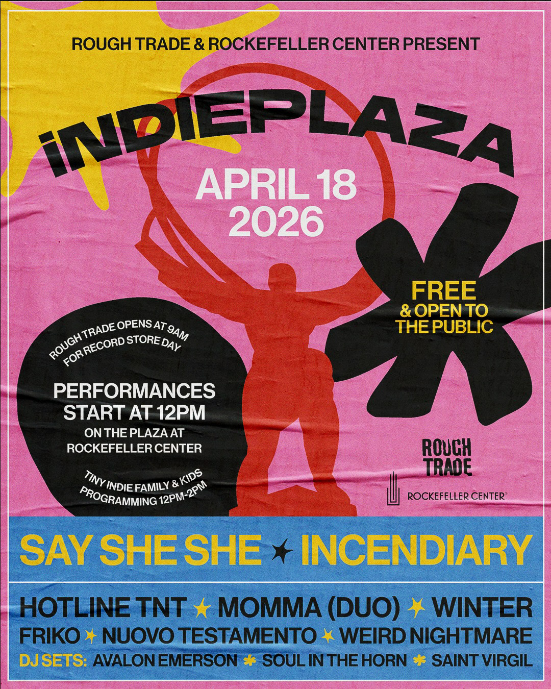 Incendiary, Say She She, Hotline TNT, Momma, Friko, more playing