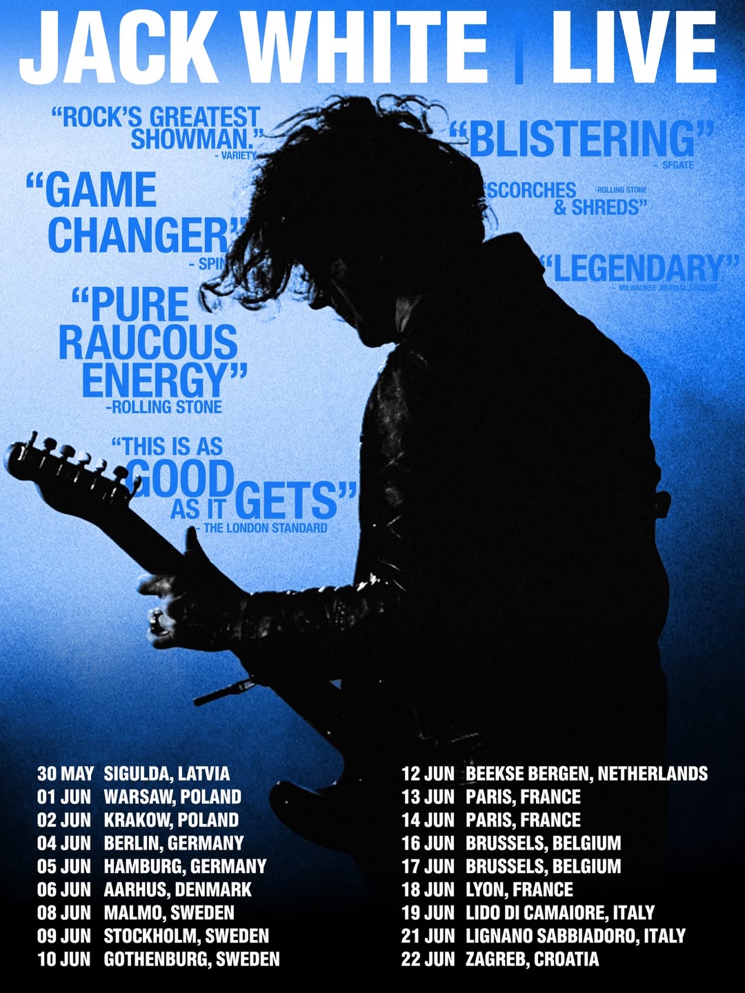 Jack White 2026 European tour