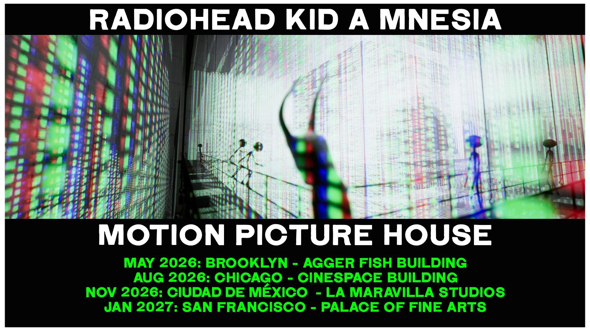 Radiohead installation & film ‘KID A MNESIA’ coming to NYC & other cities after Coachella