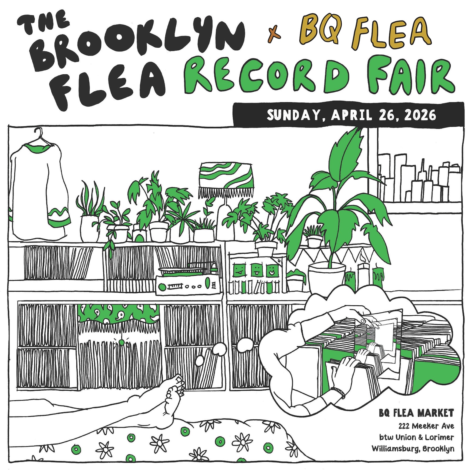 Brooklyn Flea Record Fair moving to a new location and different day of the week for Spring 2026 edition