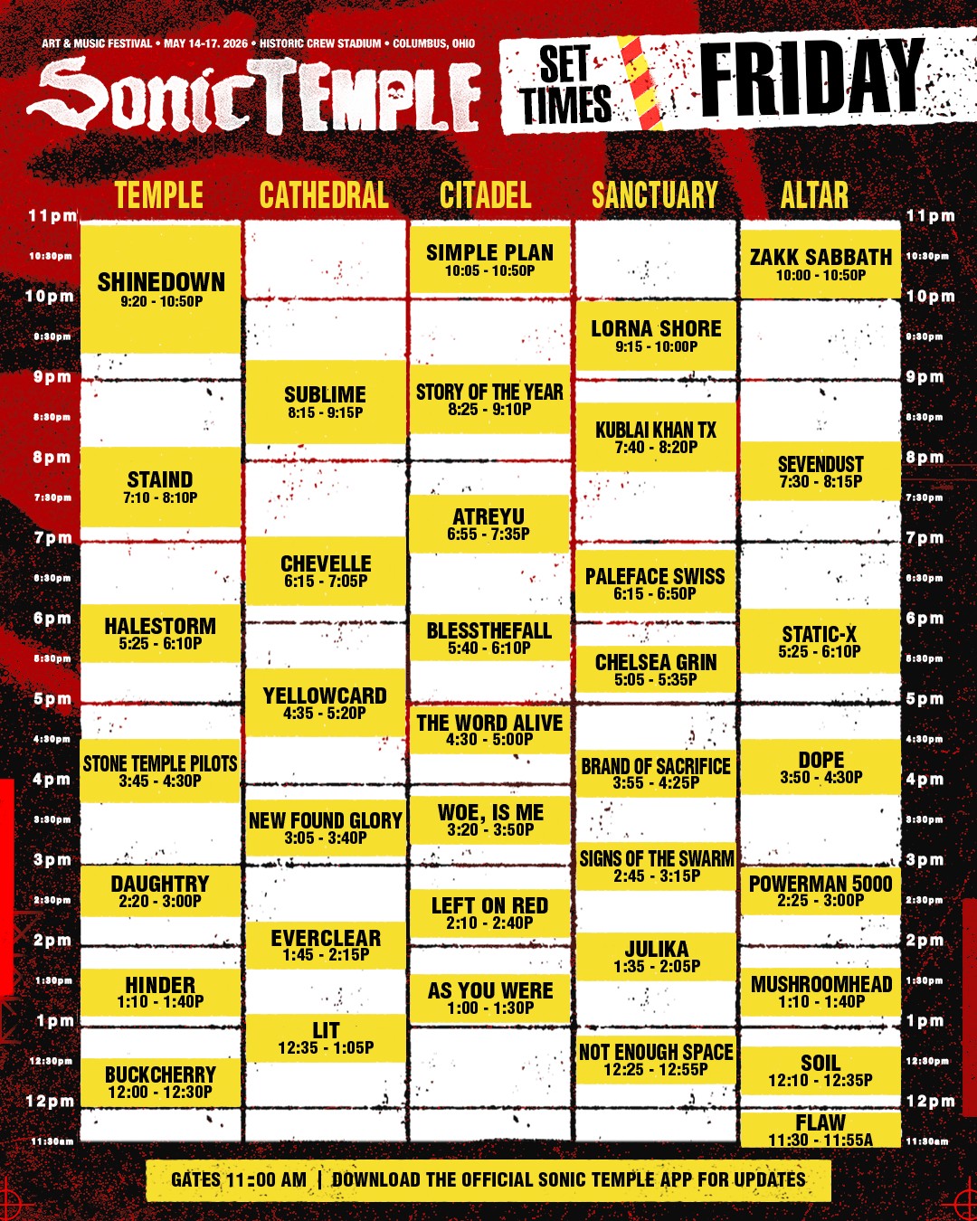 Sonic Temple 2026 Friday