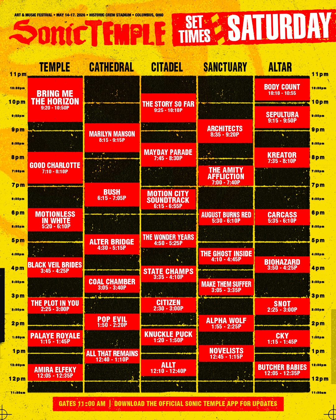 Sonic Temple 2026 Saturday