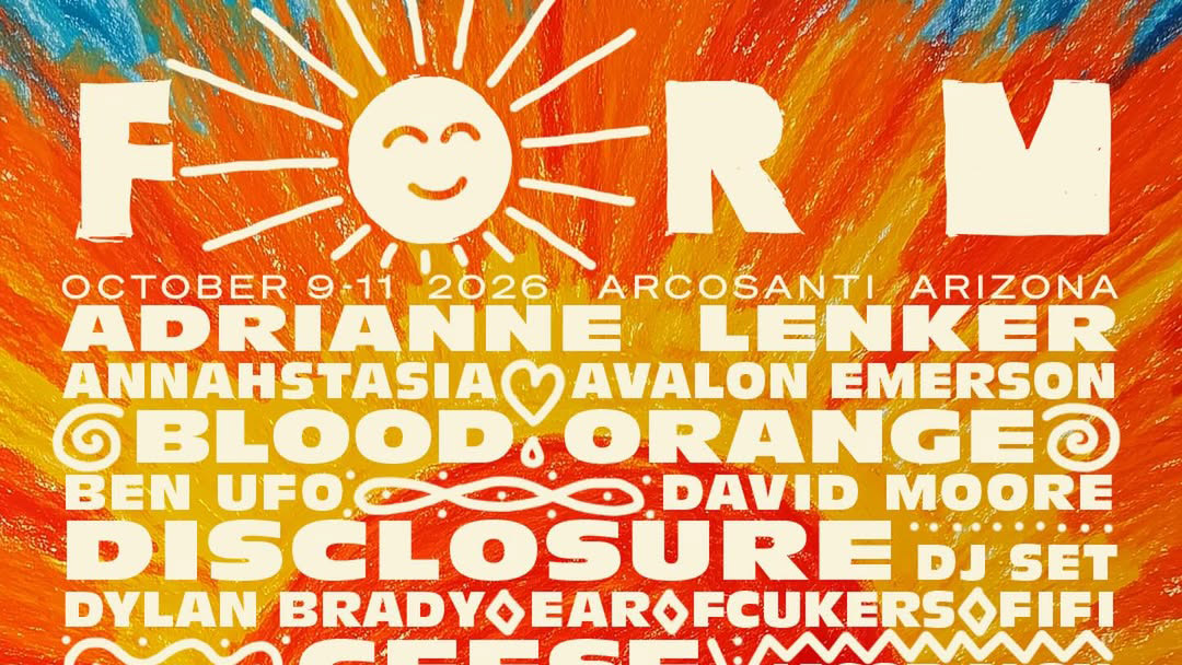 FORM Arcosanti 2026 lineup (Turnstile, Lorde, Geese, Adrianne Lenker, Blood Orange, Fcukers, more)