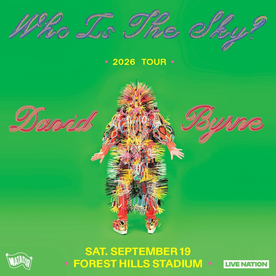 David Byrne @ Forest Hills Stadium on BrooklynVegan Presale (password here)