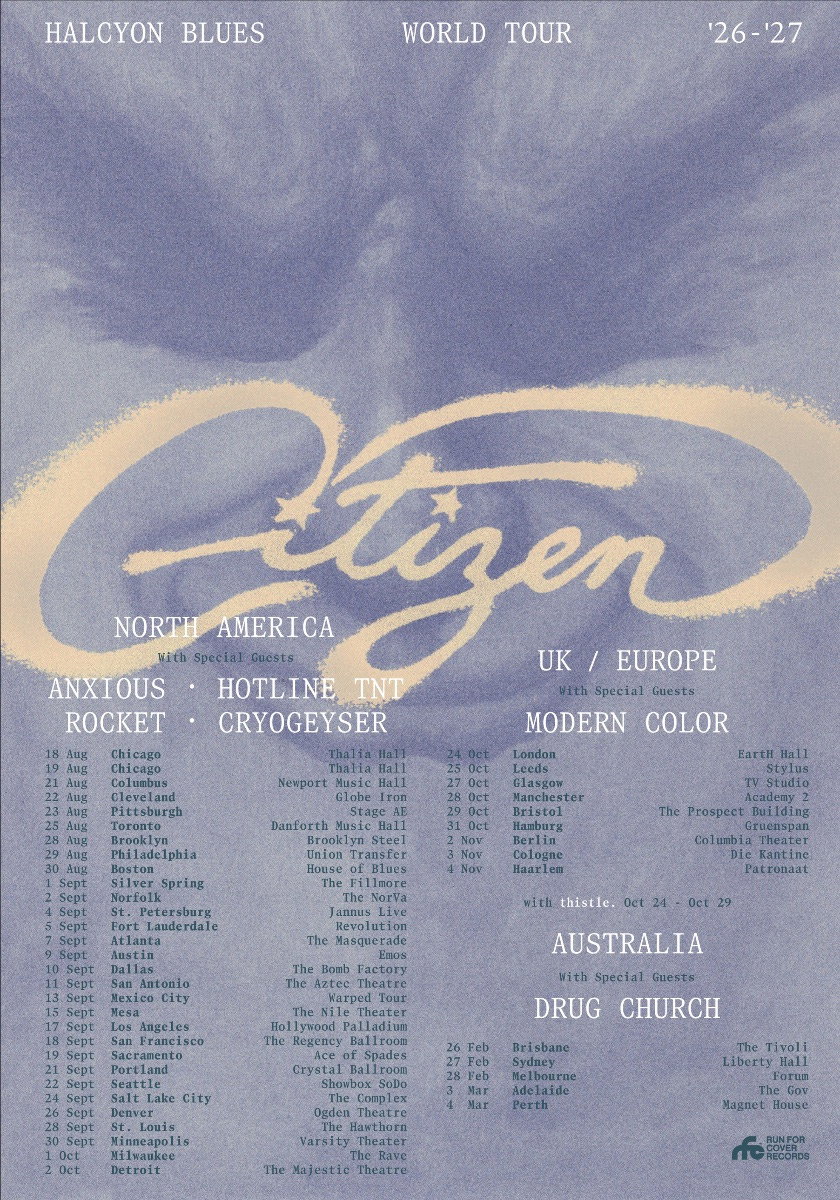 Citizen announce new LP & tour w/ Anxious, Hotline TNT & more (new