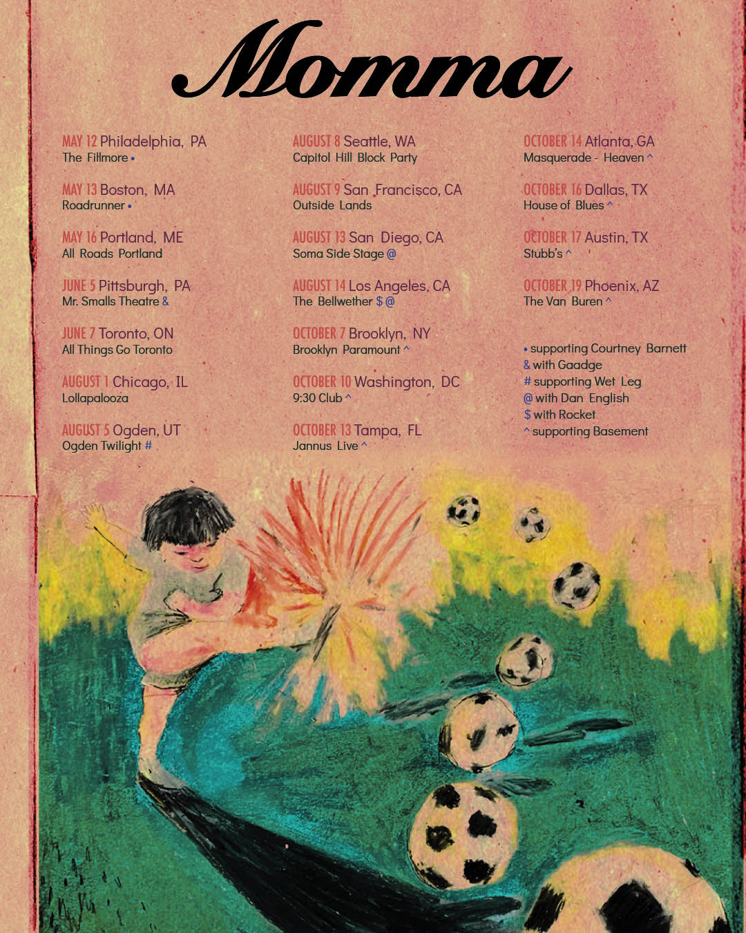 momma 2026 tour