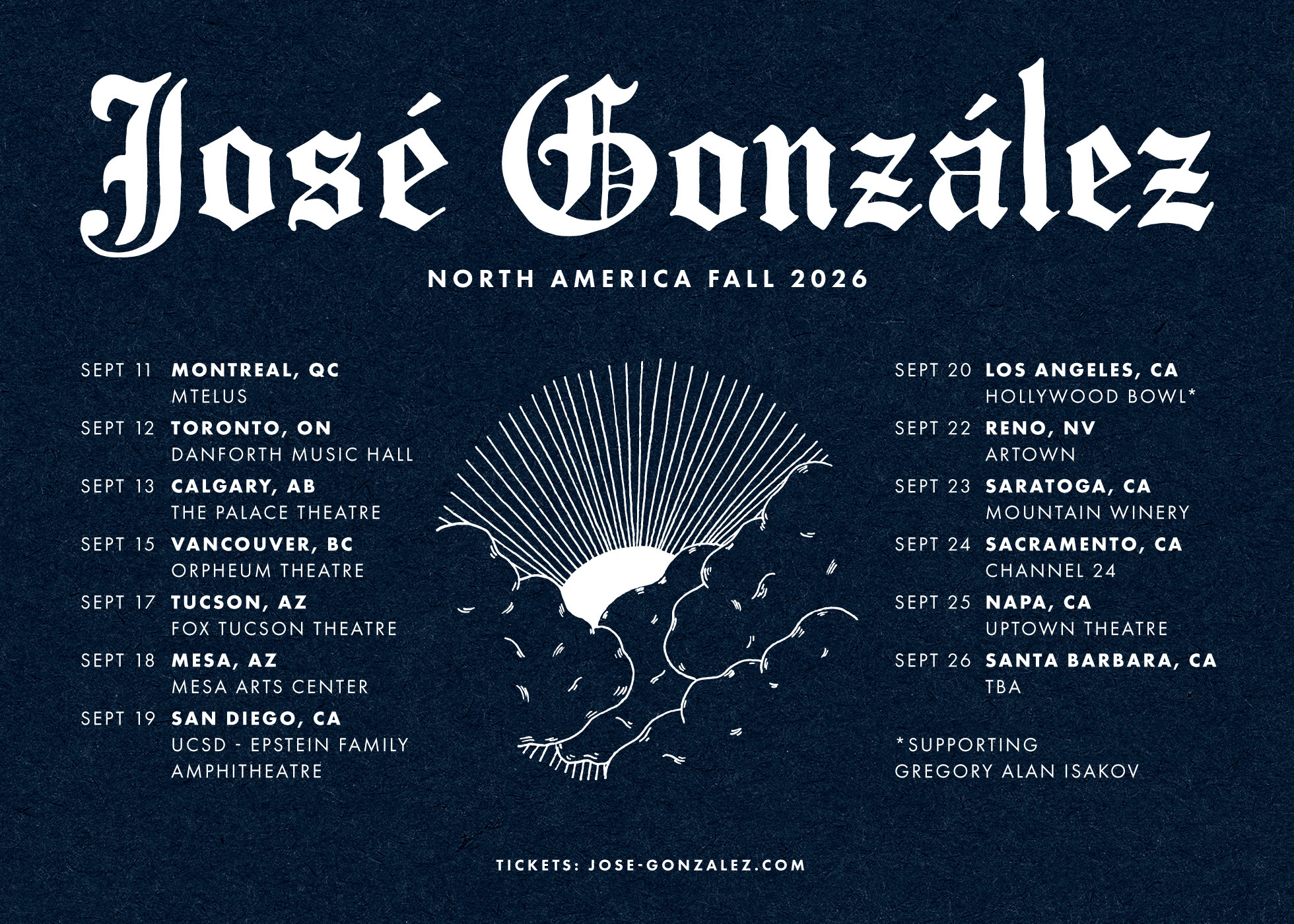 jose gonzalez tour