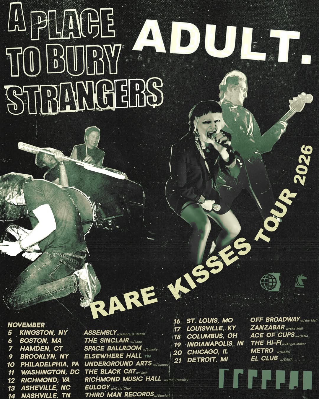 ADULT. & A Place To Bury Strangers announce co-headline fall tour