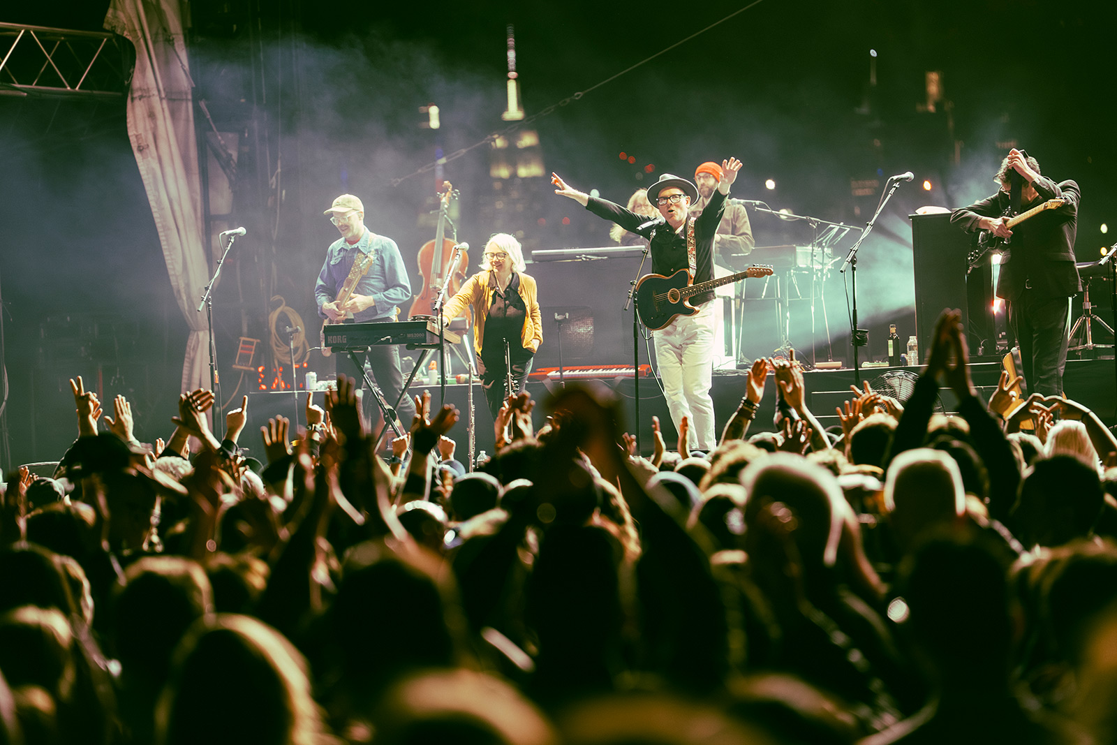 Belle and Sebastian deliver joyful sets despite rain at Pier 17, playing early albums