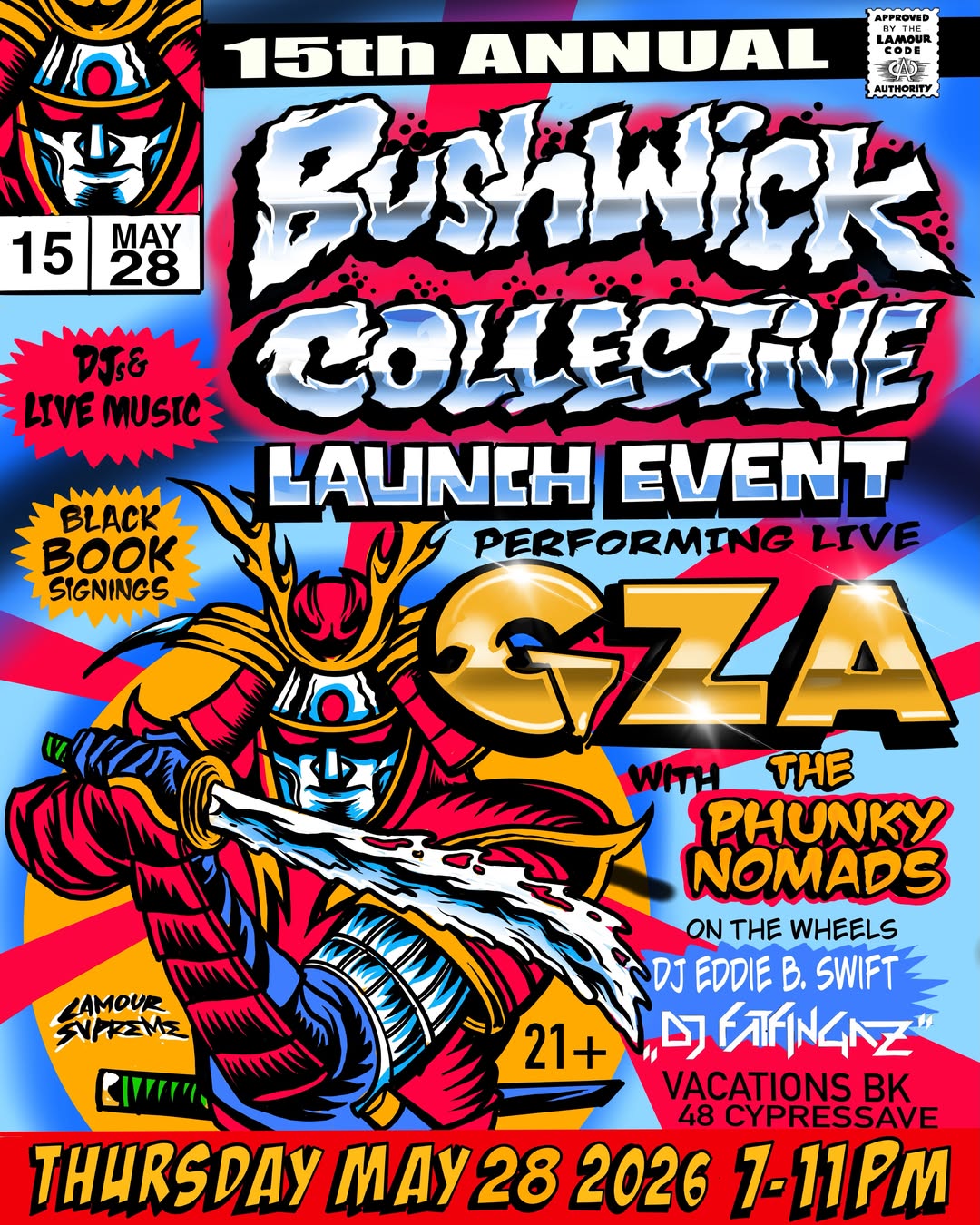Bushwick Collective launch event GZA