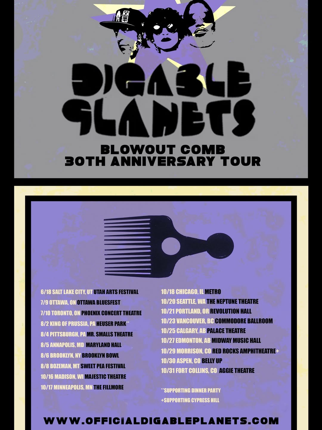 digable planets blowout comb tour