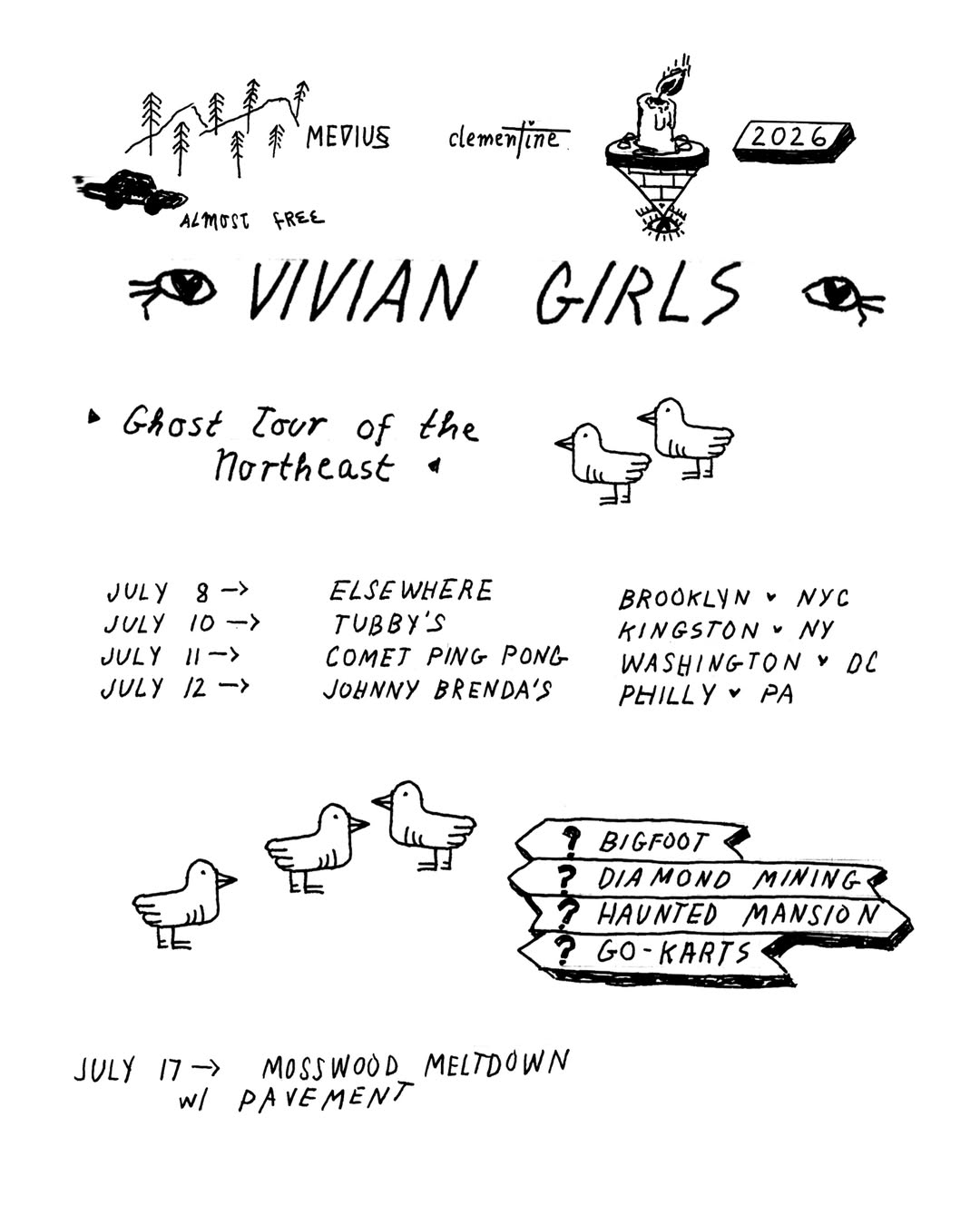 vivian girls tour