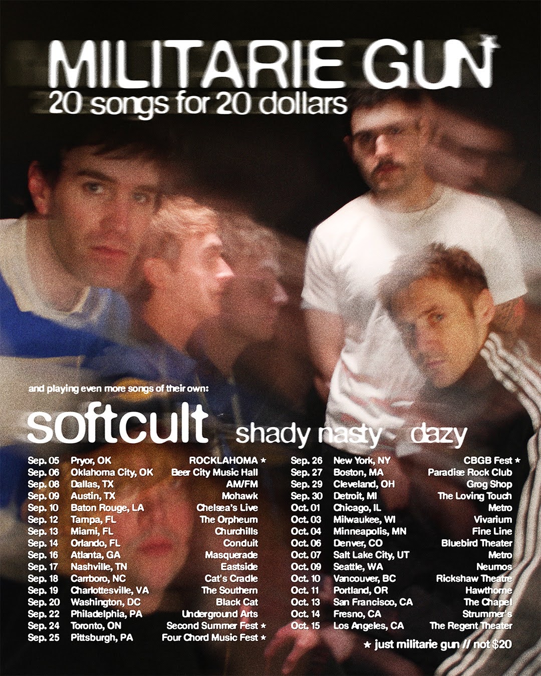 Militarie Gun 2026 tour