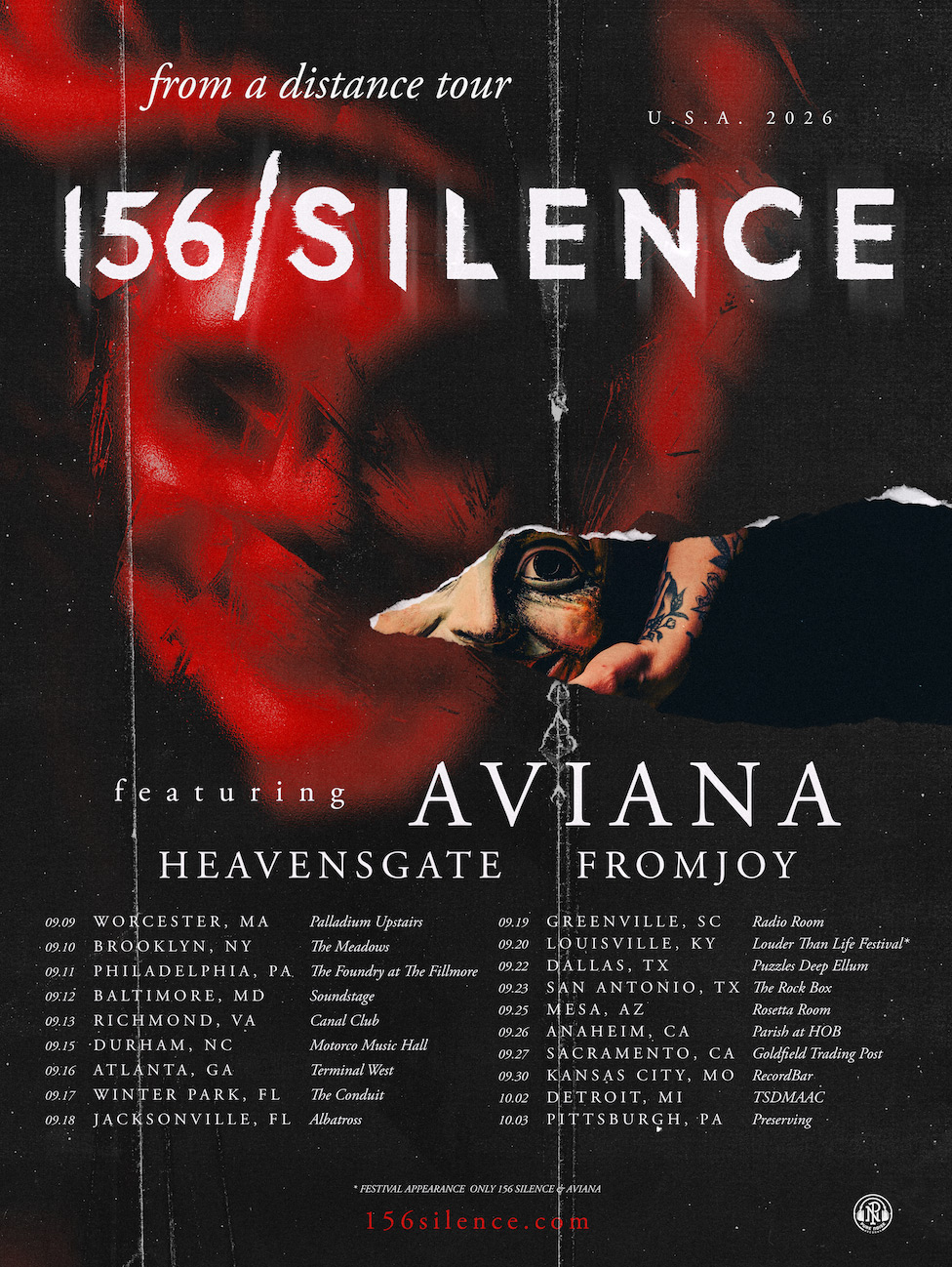 156/Silence 2026 tour