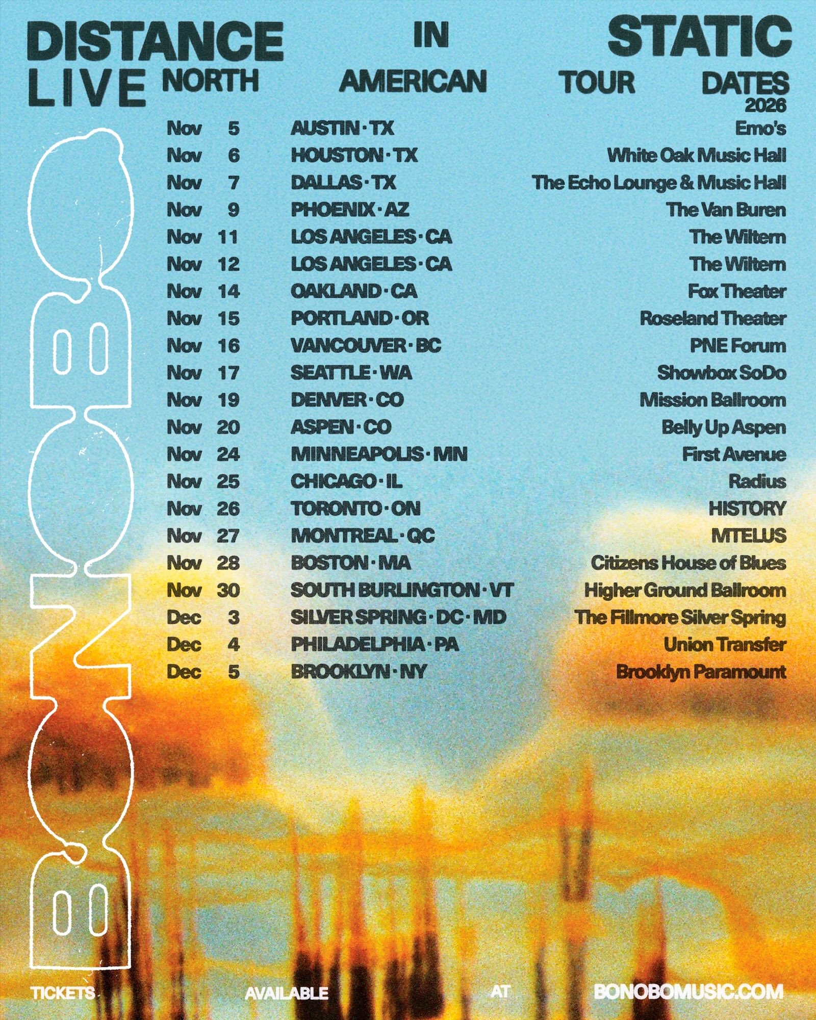 bonobo tour