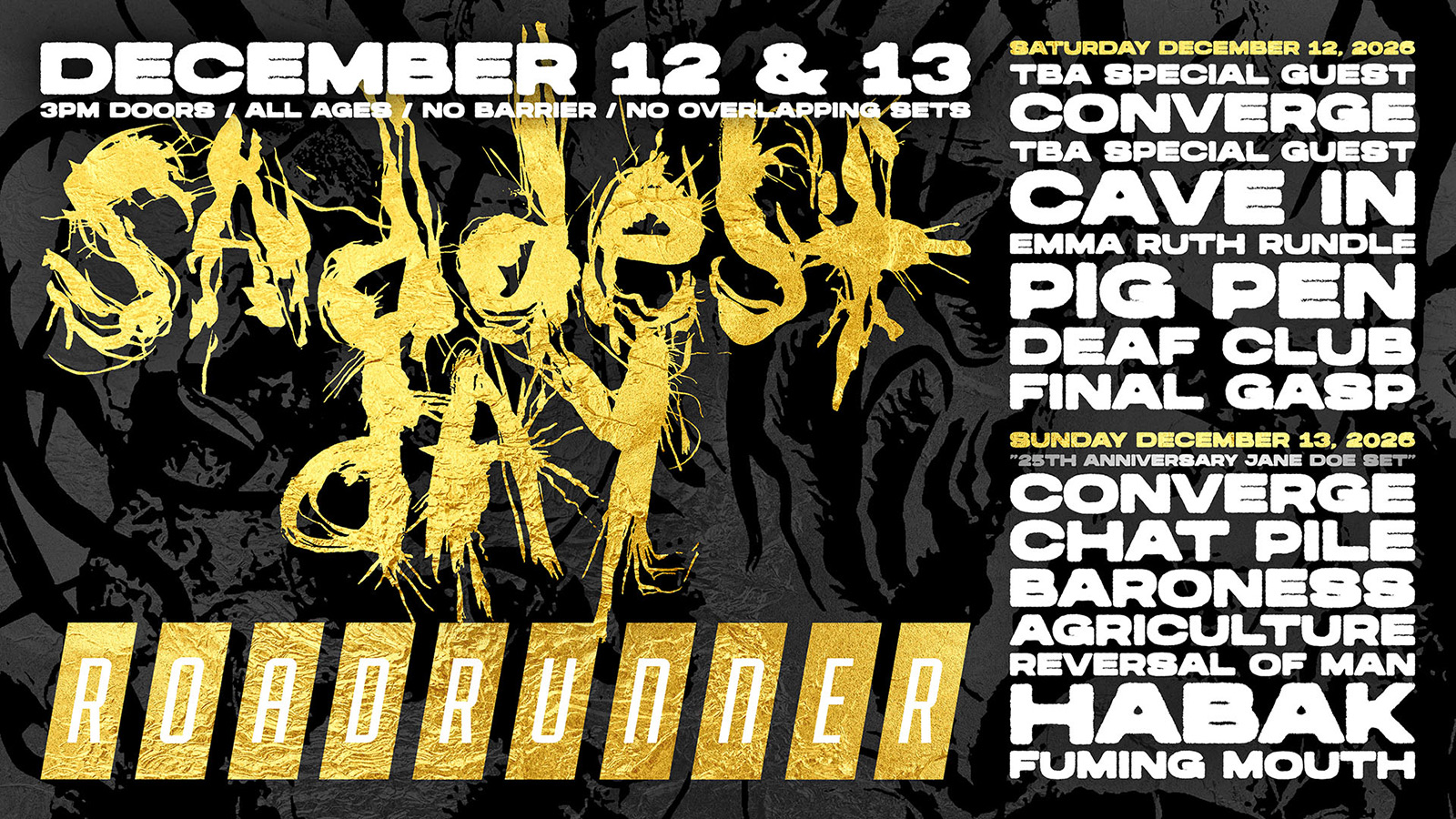 Converge to Headline 2026 Boston Festival with ‘Jane Doe’ Set, Featuring Cave In and Baroness