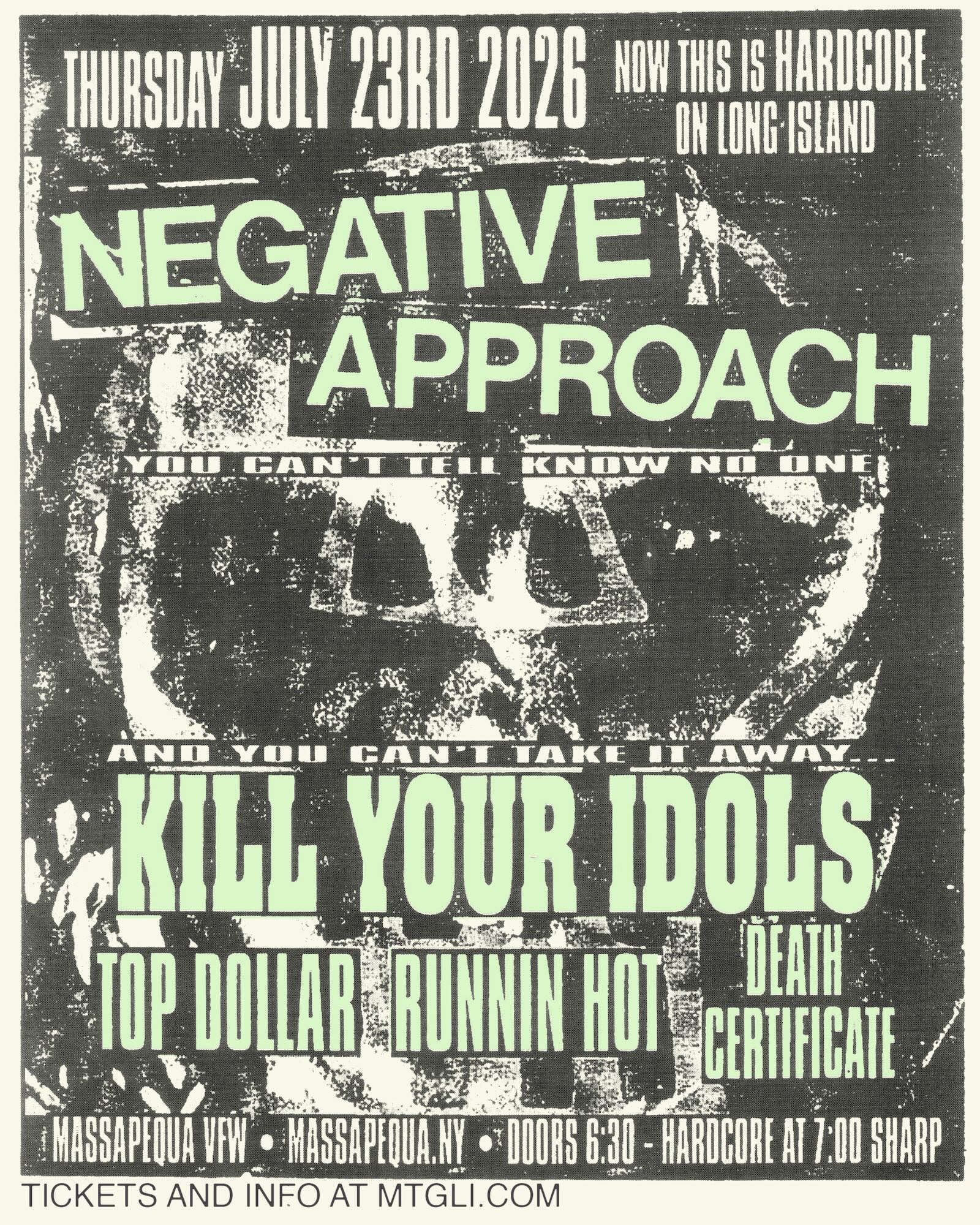 negative approach Massapequa VFW