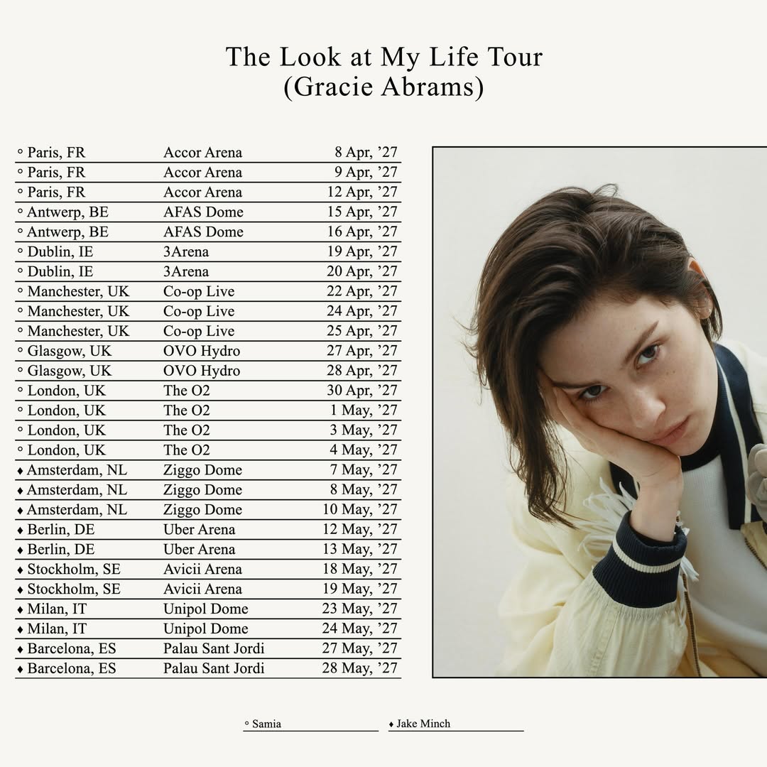 Samia tour with Gracie Abrams