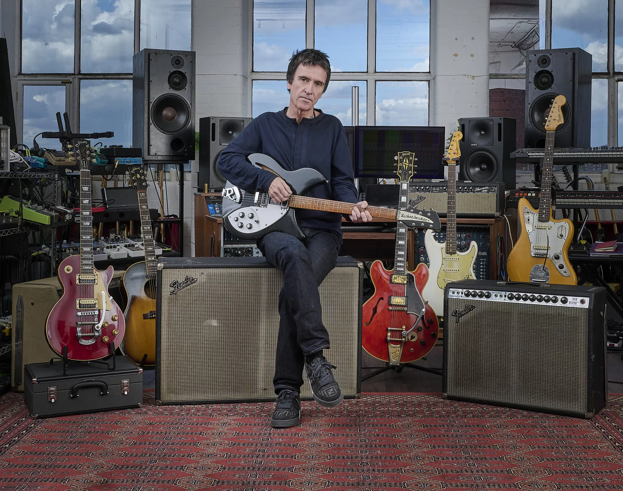 Johnny Marr auctioning off nearly 100 of his guitars; collection on display at Christie’s NY this week