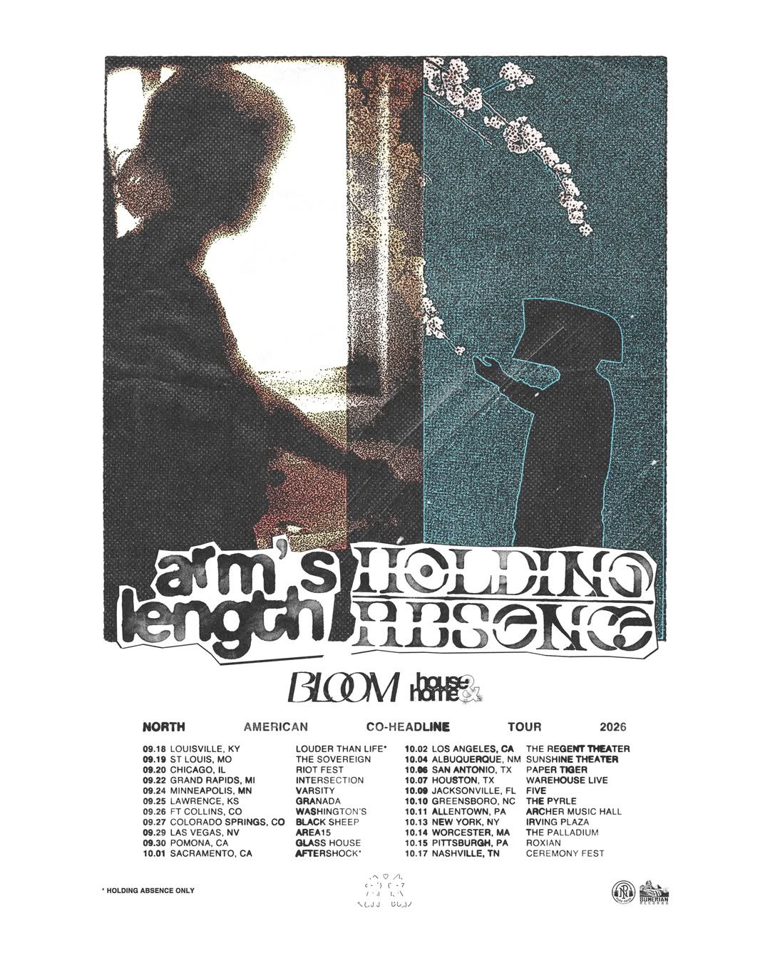 5379) ARB THE LONGEST TOUR ポスター Arm's Length announce fall tour with Holding Absence