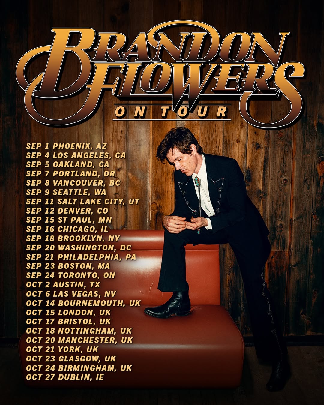 brandon flowers tour