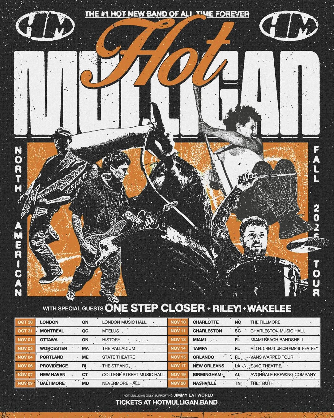 hot mulligan tour