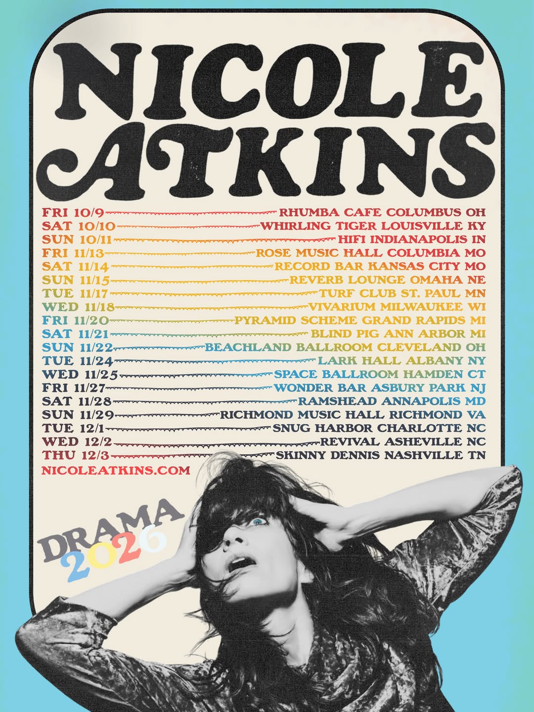 nicole atkins tour 2026