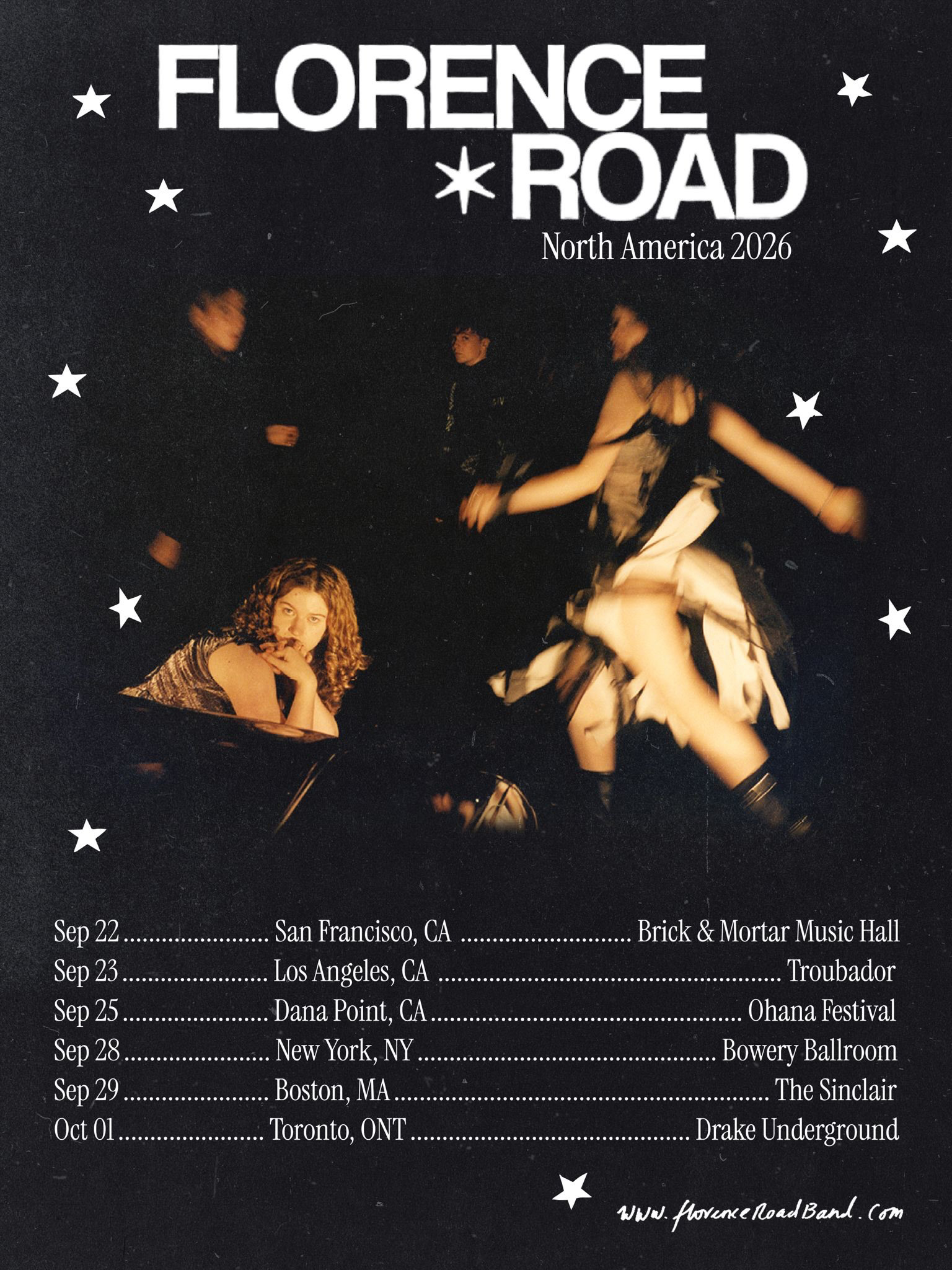 Florence Road 2026 tour