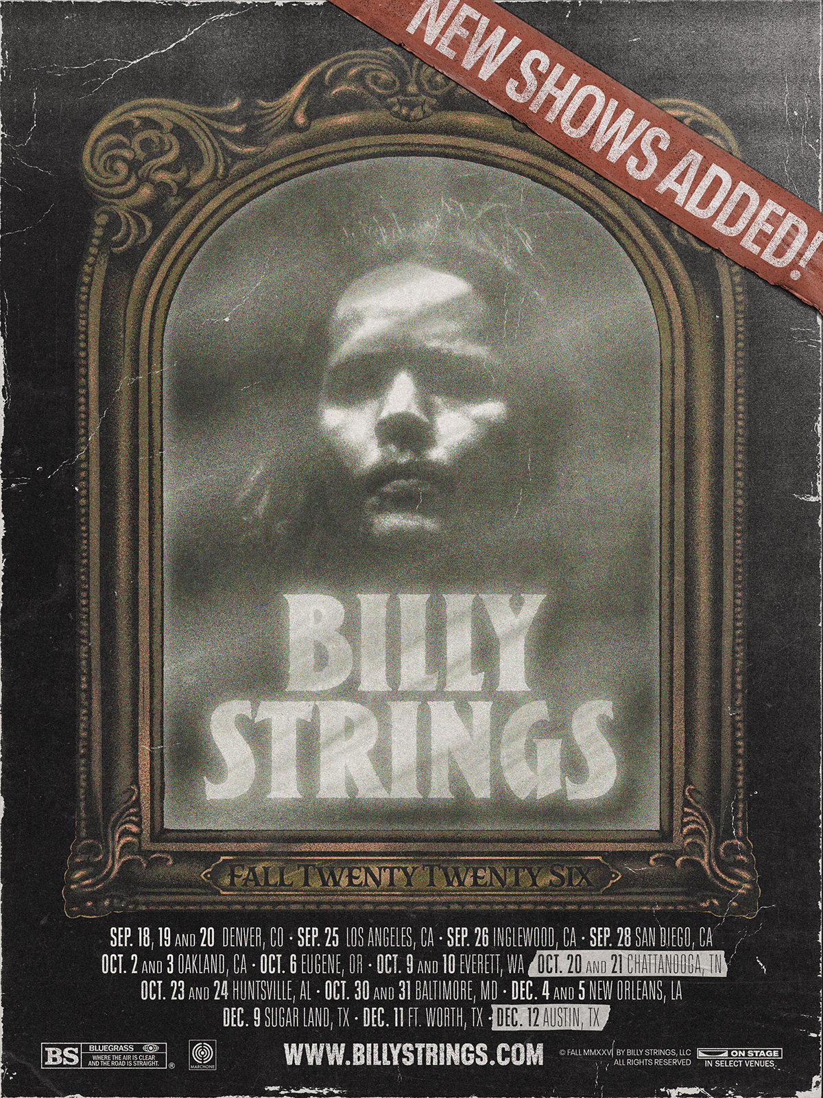 Billy Strings 2026 tour update