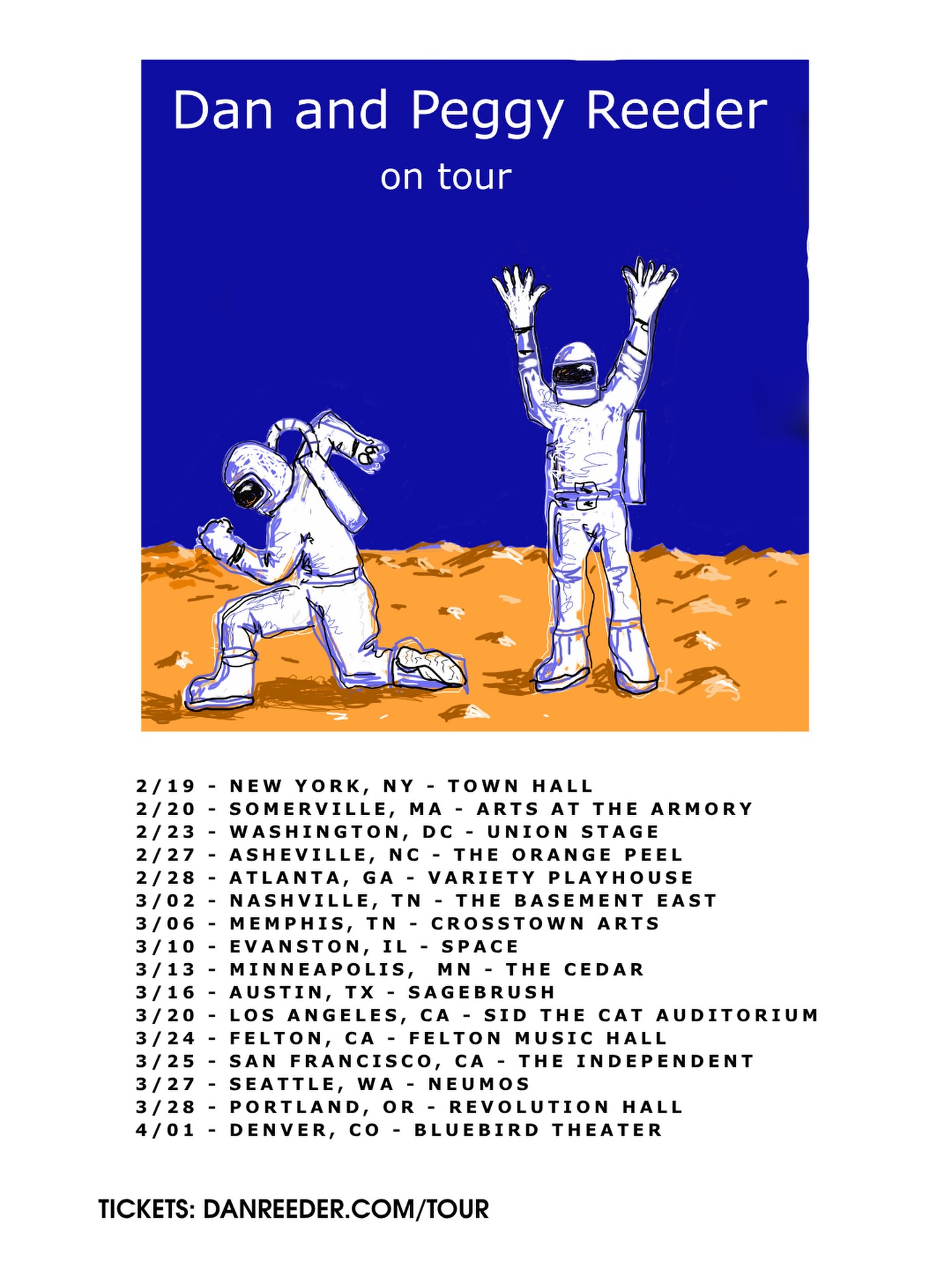 dan peggy reeder 2027 tour