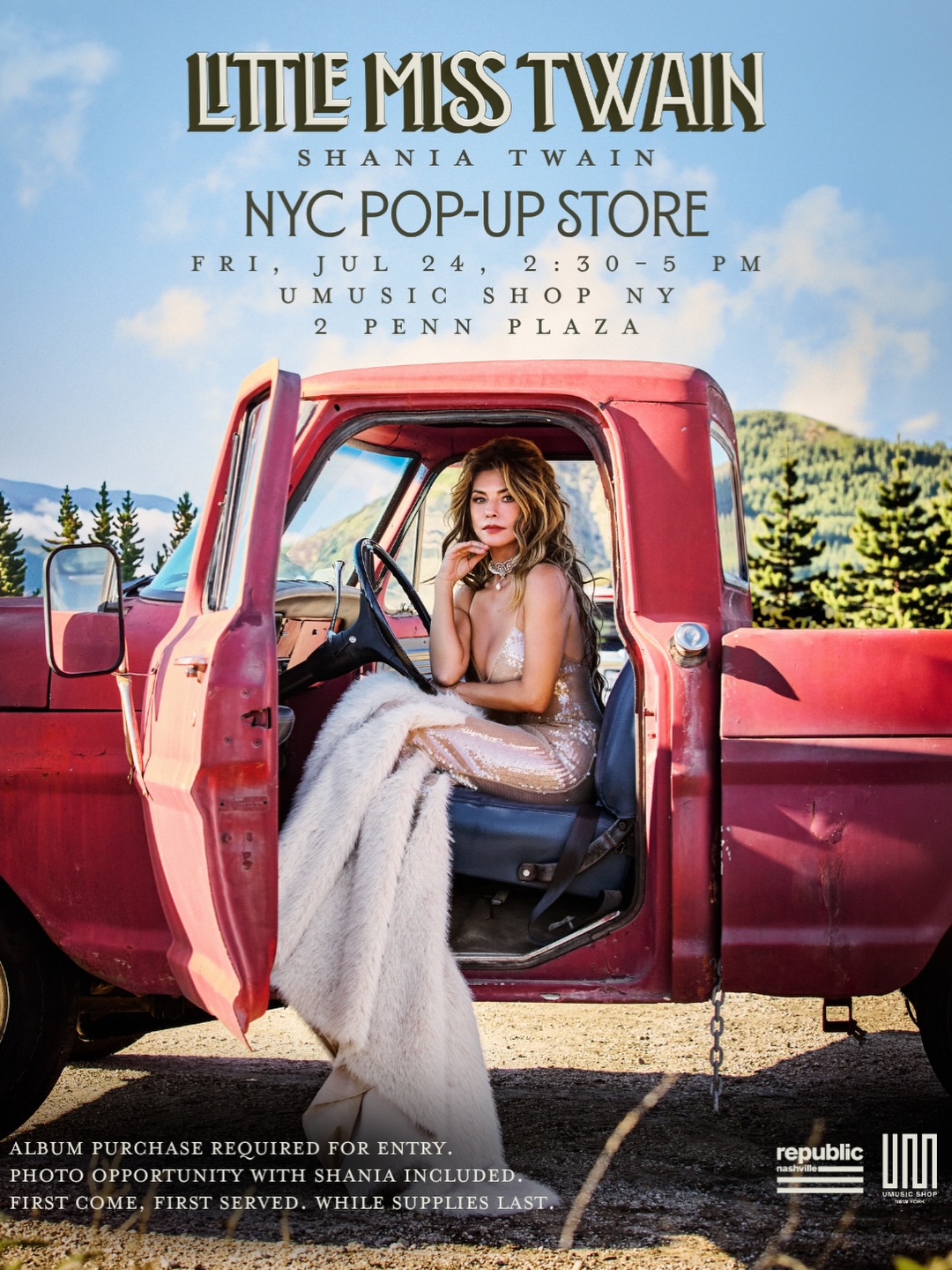 shania twain nyc pop-up