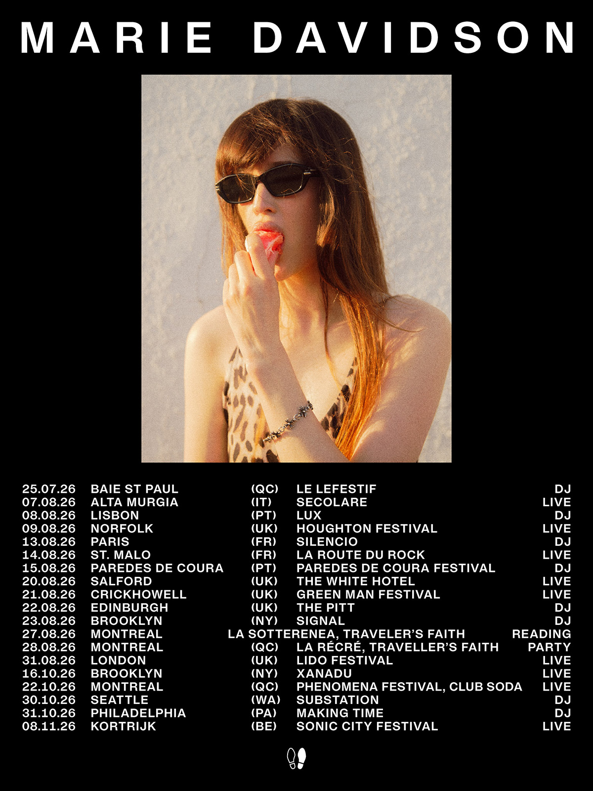 Marie Davidson 2026 tour