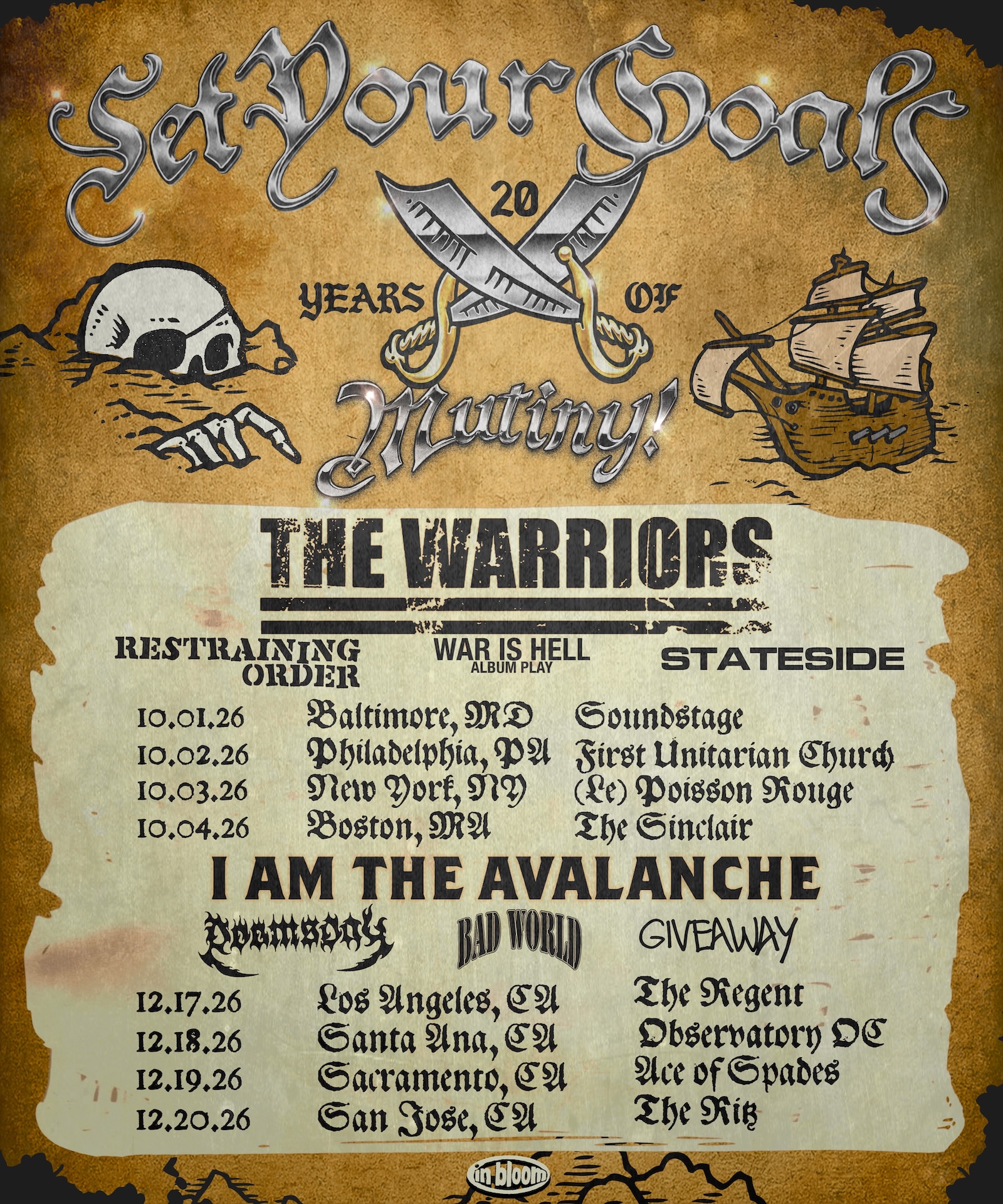 Set Your Goals Mutiny 20 Tour