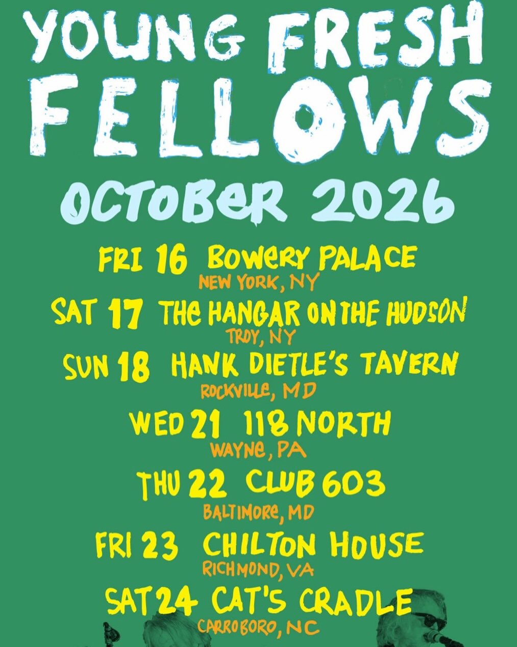 young fresh fellows 2026 tour